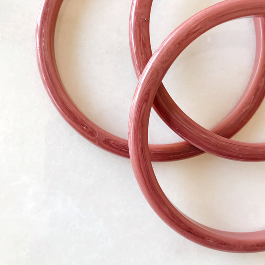 Set of 3 Vintage Bangles, Rose