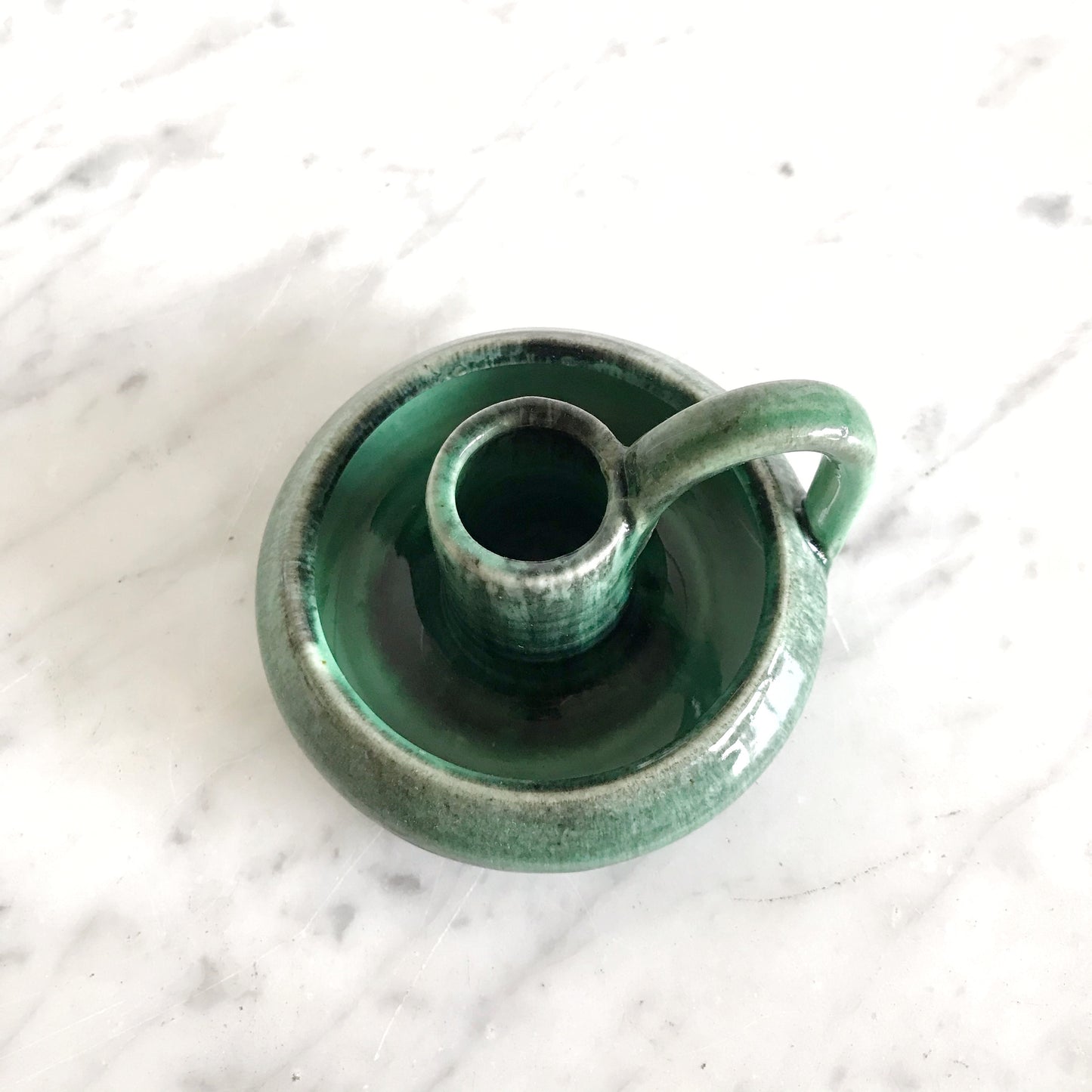 Green Ceramic Candle Holder, Canada