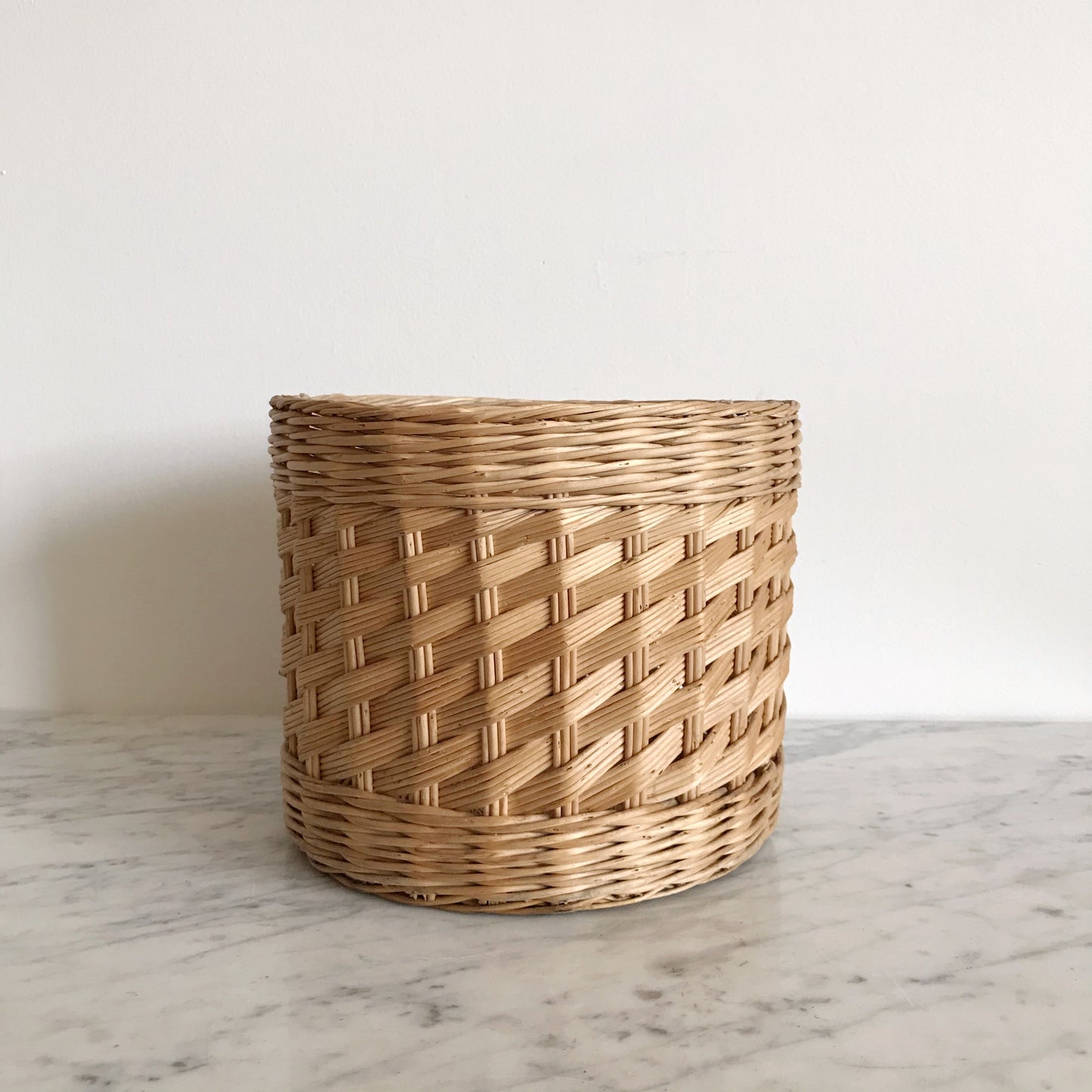 Vintage Wicker Plant Basket
