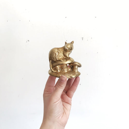 Vintage Brass Mongoose/ Weasel