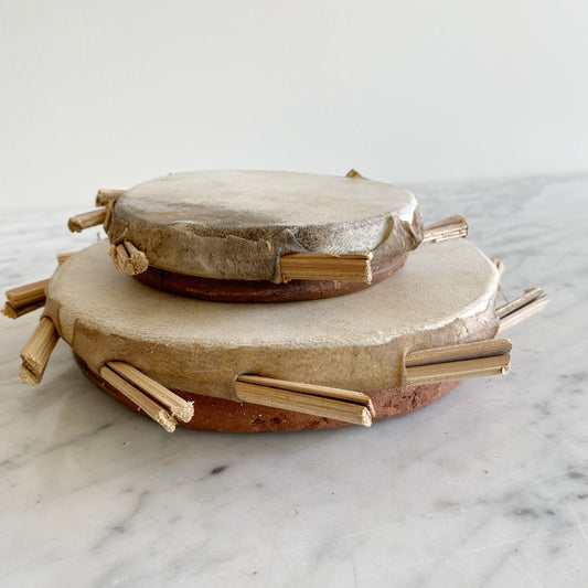 Vintage Hide + Clay Drums