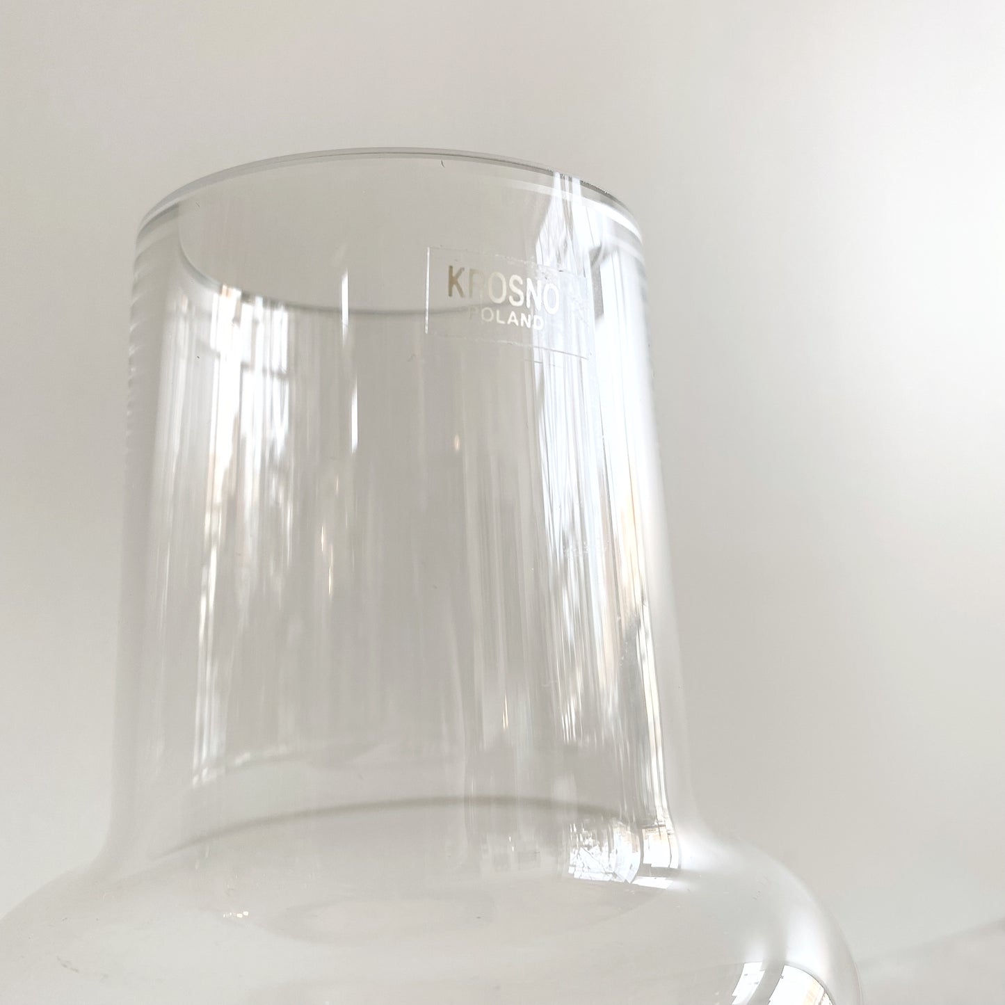 Minimalist Crystal Decanter / Vase, Krosno