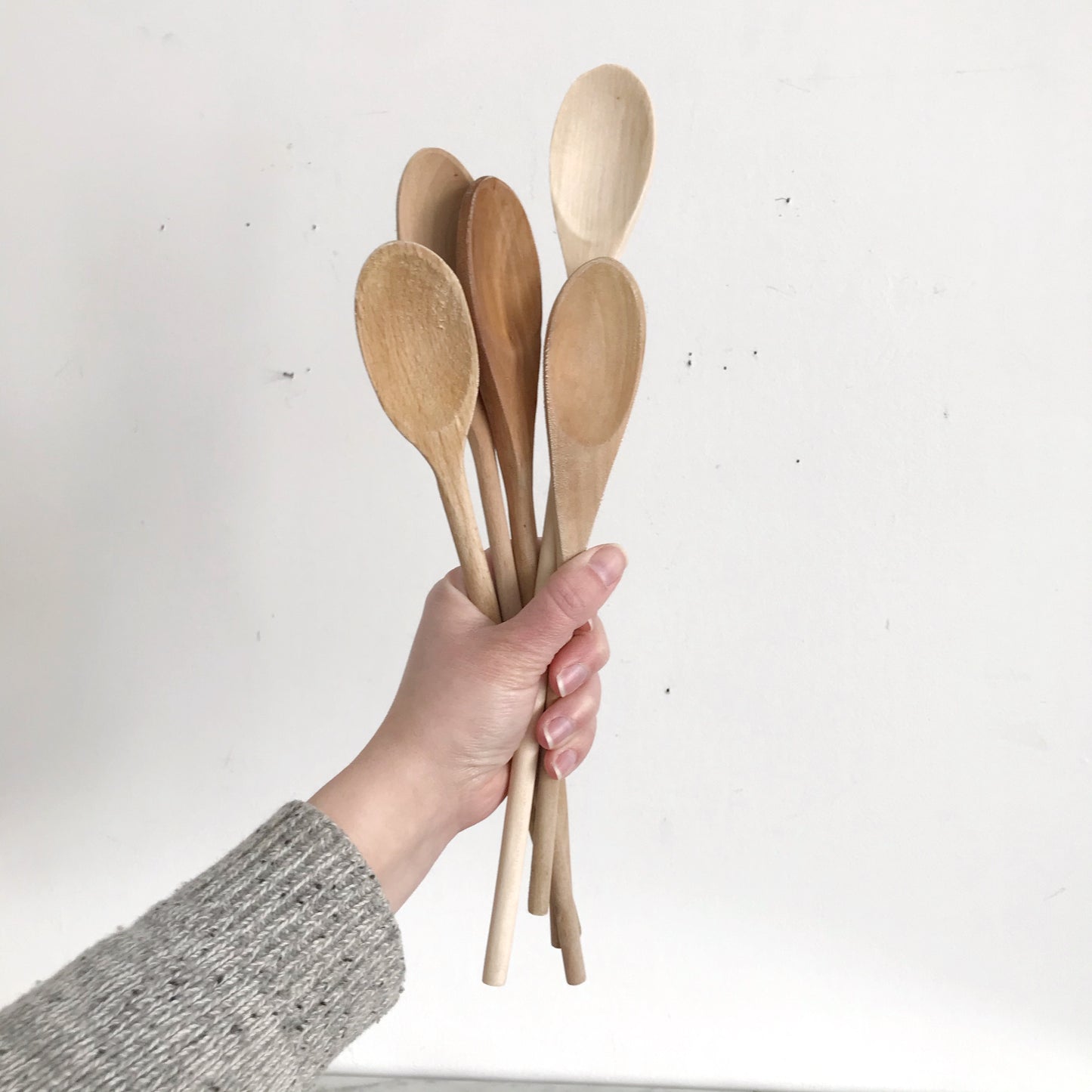 Collection of Wood Mixing Spoons