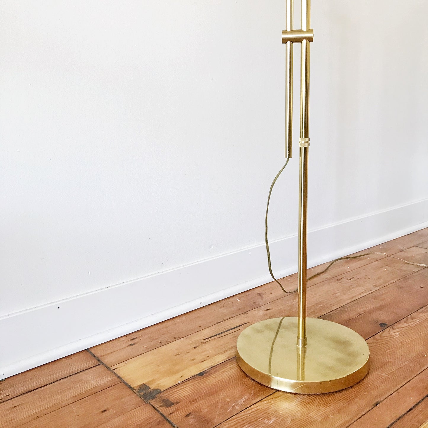 Vintage Brass “Library” Floor Lamp