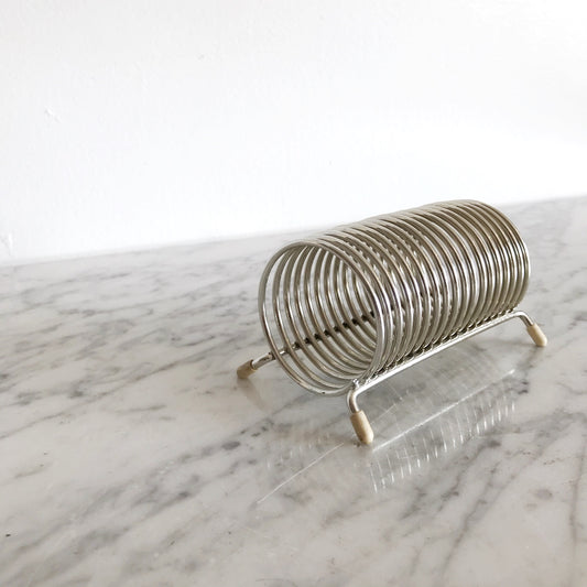 Small Vintage Metal Spiral Organizer