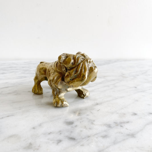 Vintage Brass Bull Dog