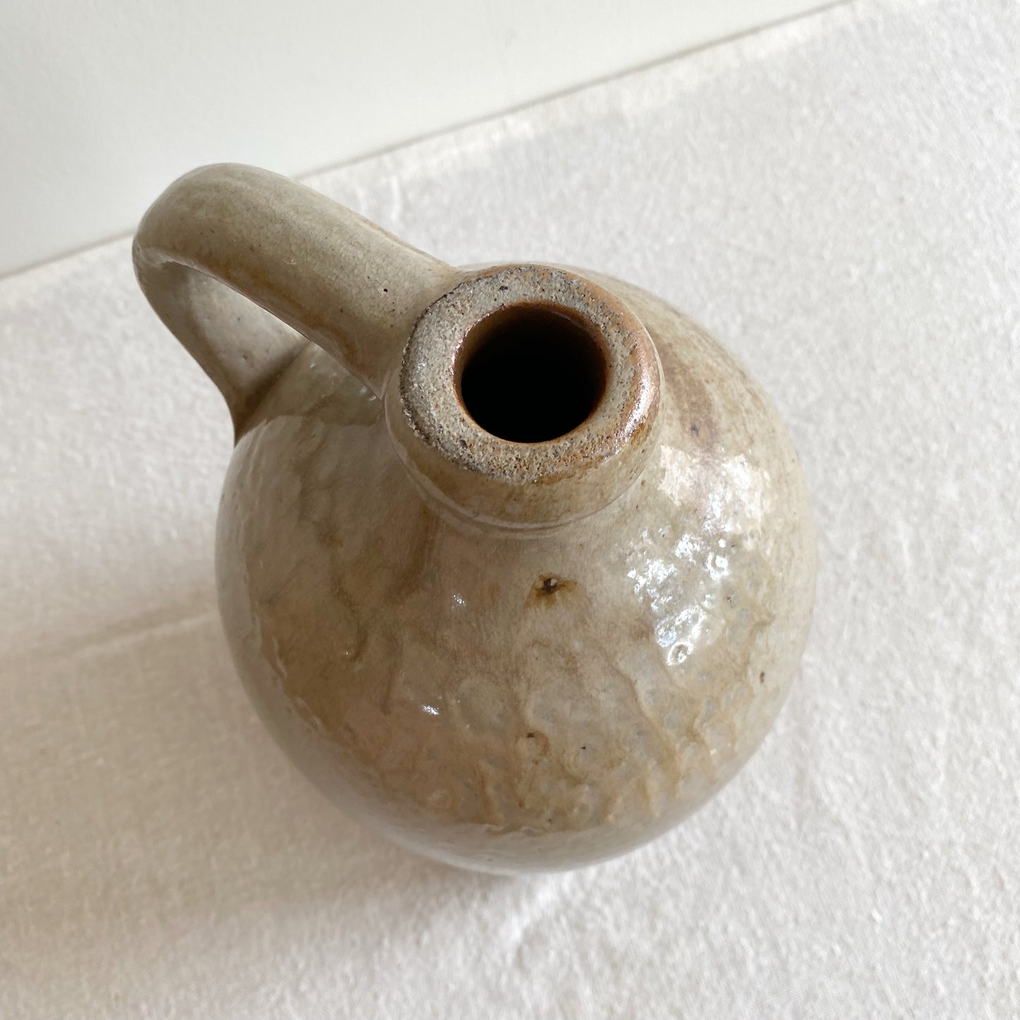 Vintage Stoneware Jug, 9.25”