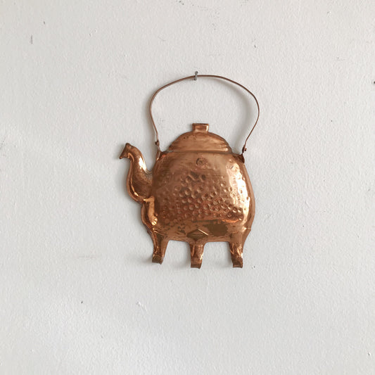 Vintage Copper Teapot Hook, Finland