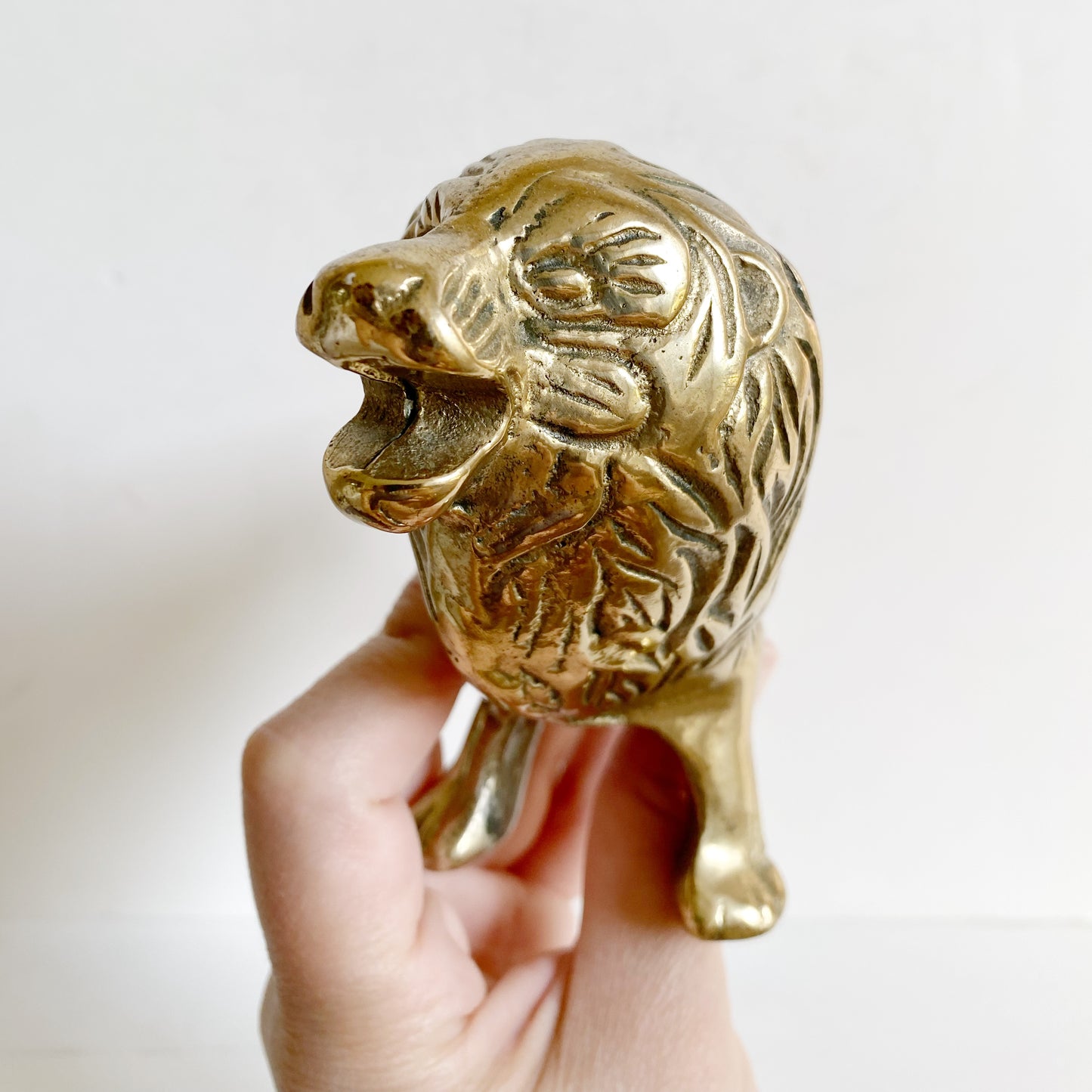 Vintage Brass Lion