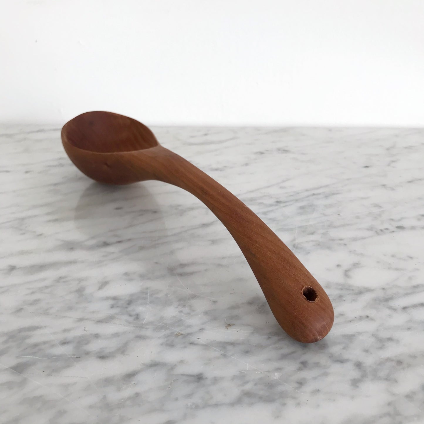 Large Carved Wood Ladle Spoon