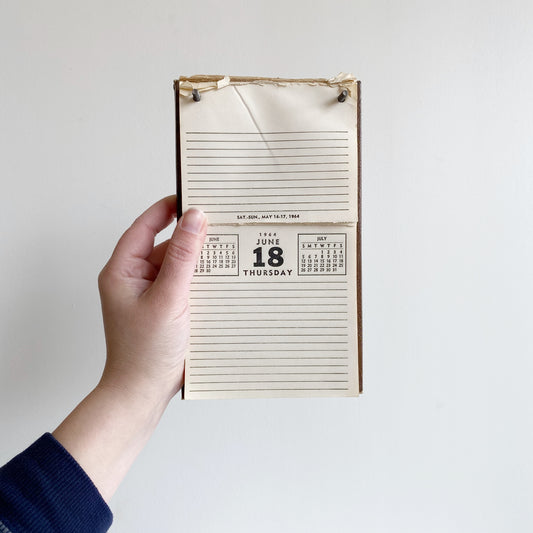 1960’s Desk Calendar/ Note Paper