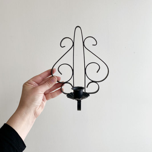 Vintage Metal Wall Candle Holder