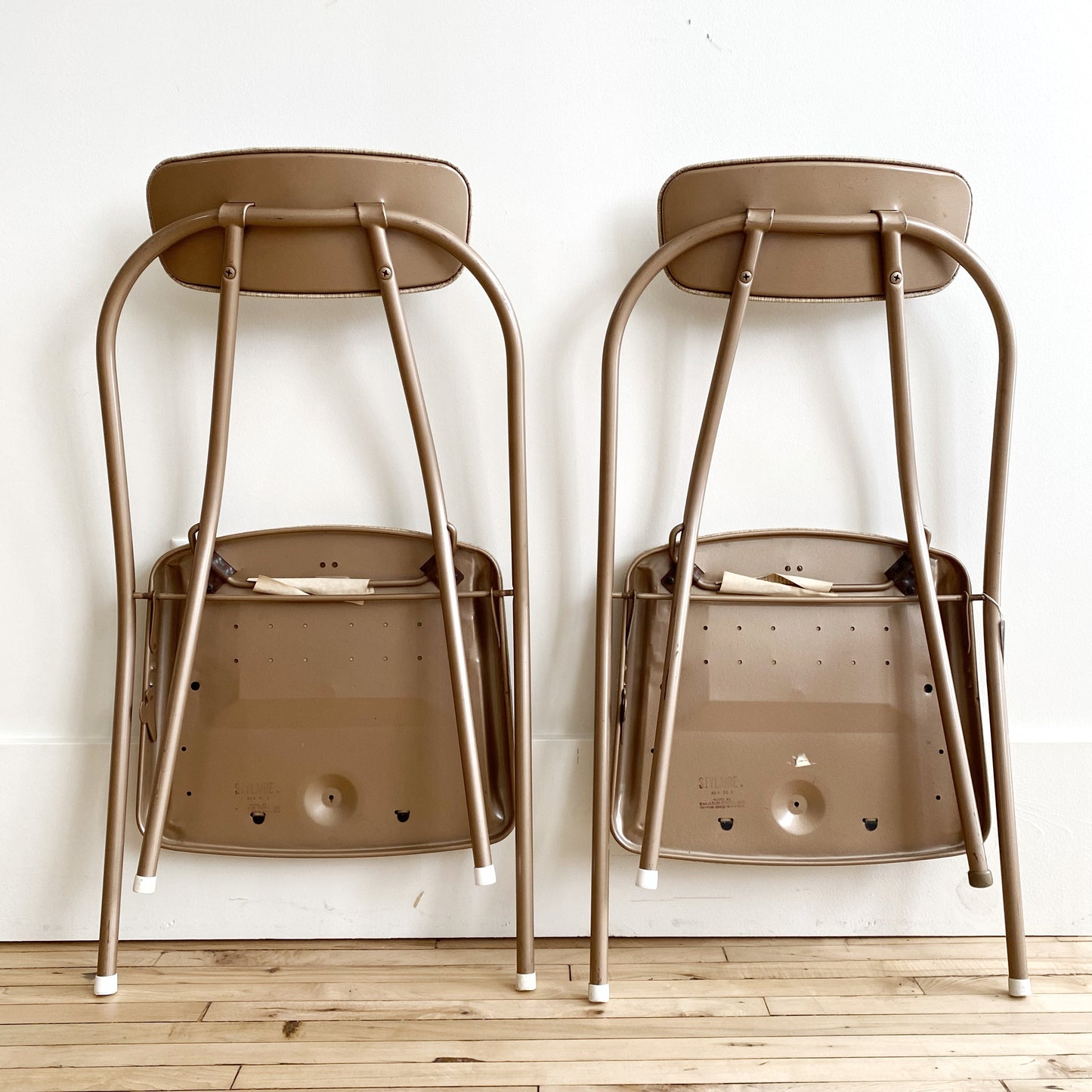 Pair of Vintage Mid-century Folding Chairs