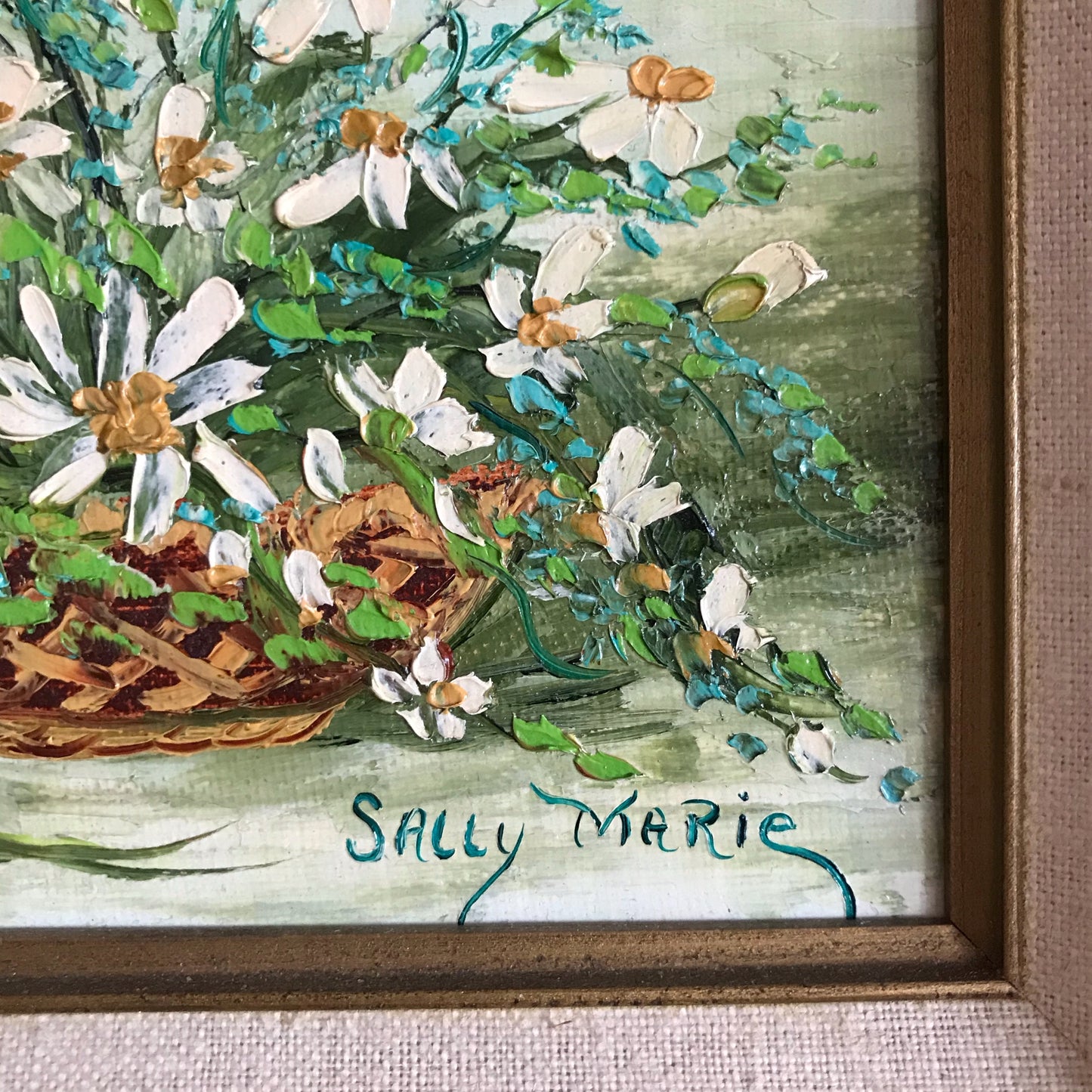 Original Vintage Floral Still-life Painting
