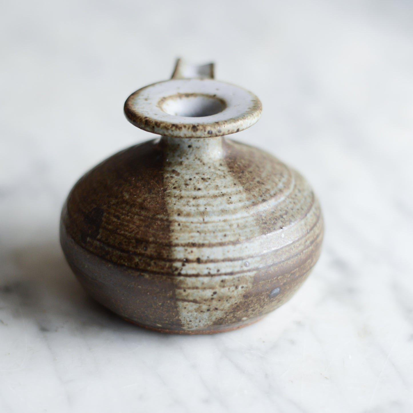 Vintage Handcrafted Pottery Vase, 3”