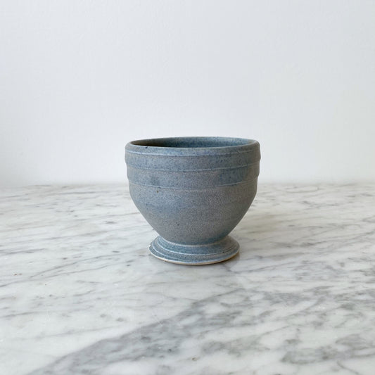Handcrafted Footed Pottery Mug