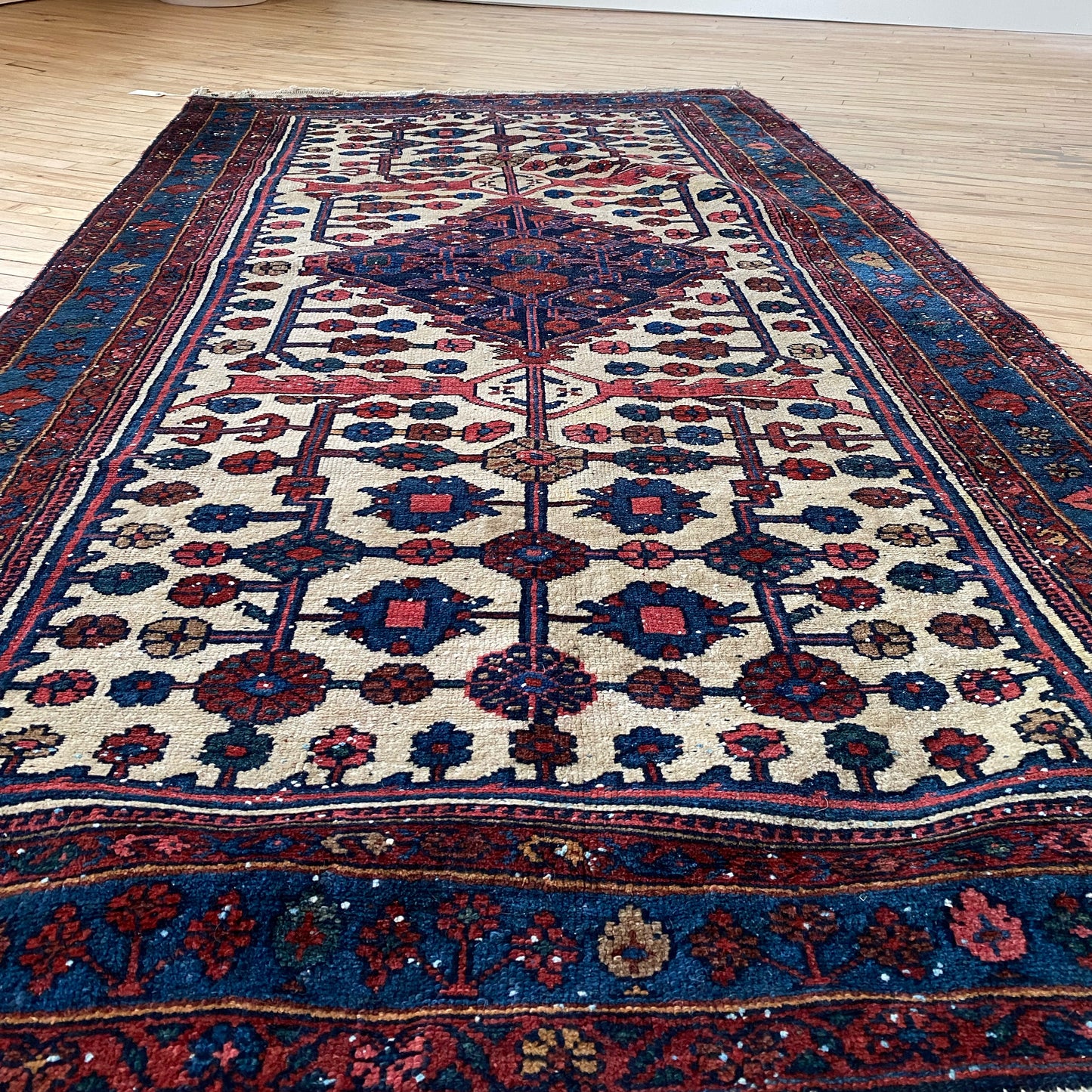 Vintage Hand-knotted Wool Rug (3’8” x 6’8”)