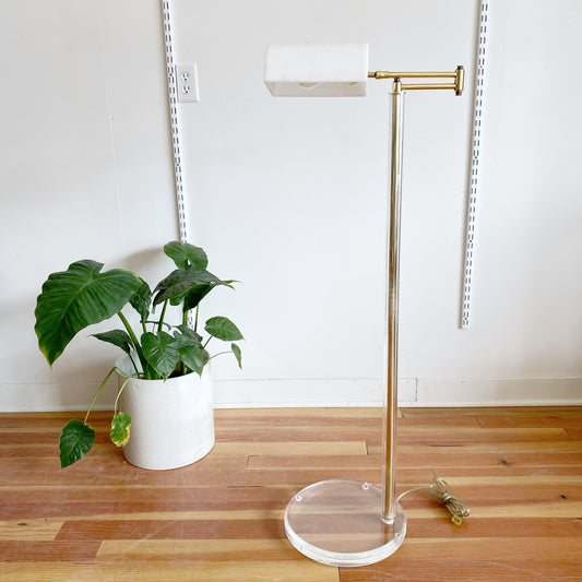 Vintage Mod Lucite Floor Lamp by Bauer