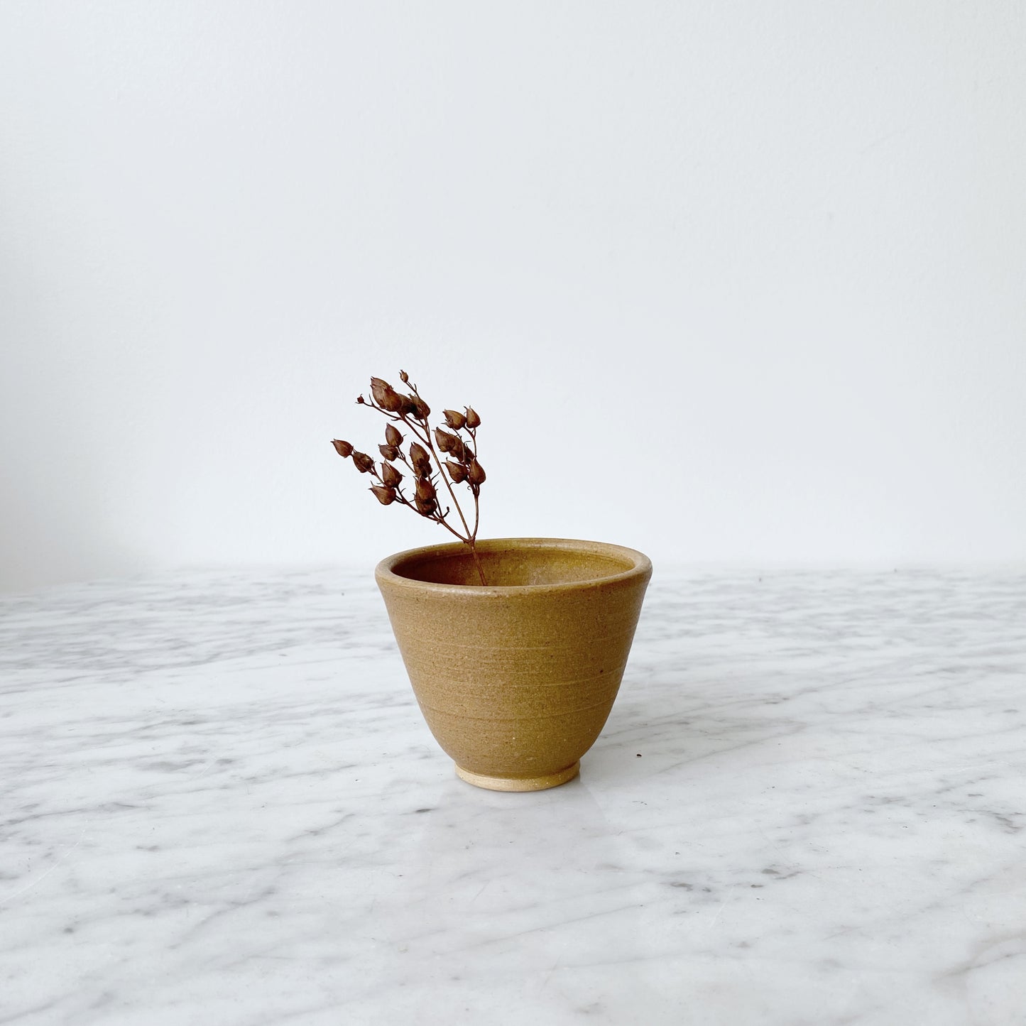 Small Pottery Single-Stem Vase