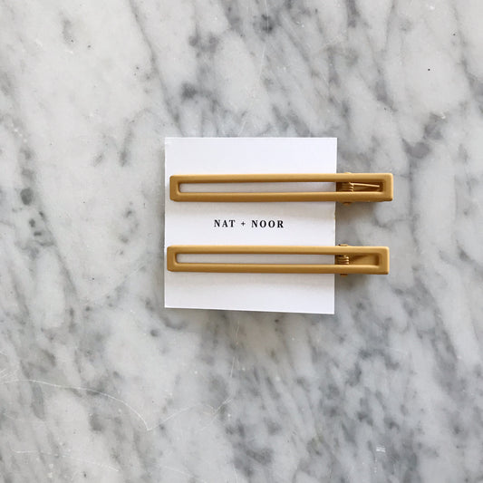 LAIA Hair Clips, Mustard