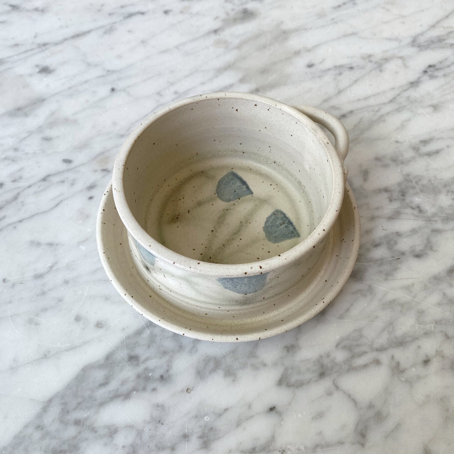 Handcrafted Pottery Dish with Side Loop