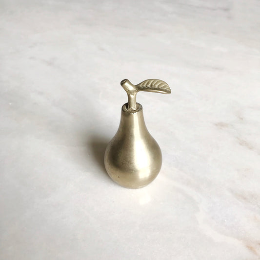 Vintage Brass Pear Bell