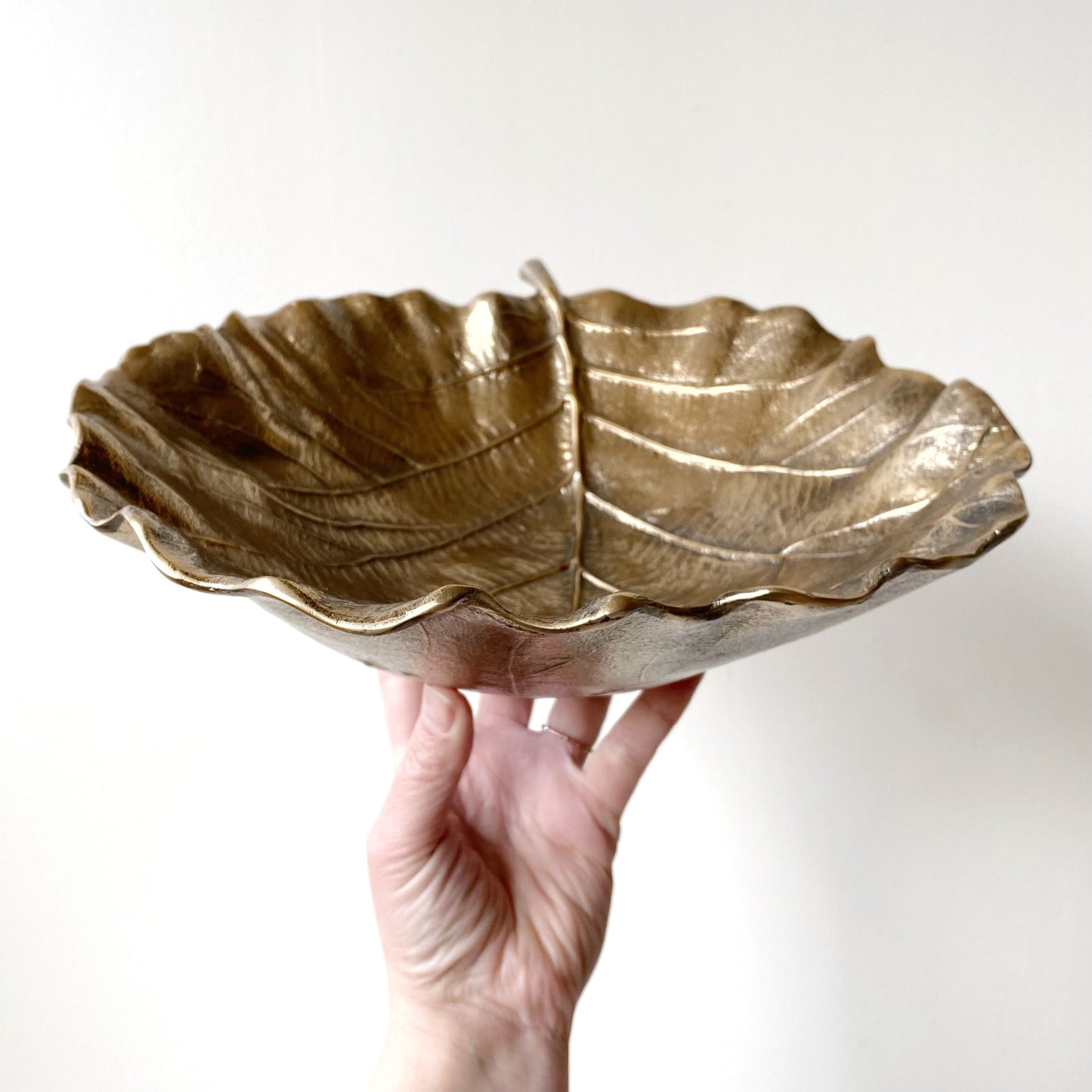 Found Oversized Leaf Bowl