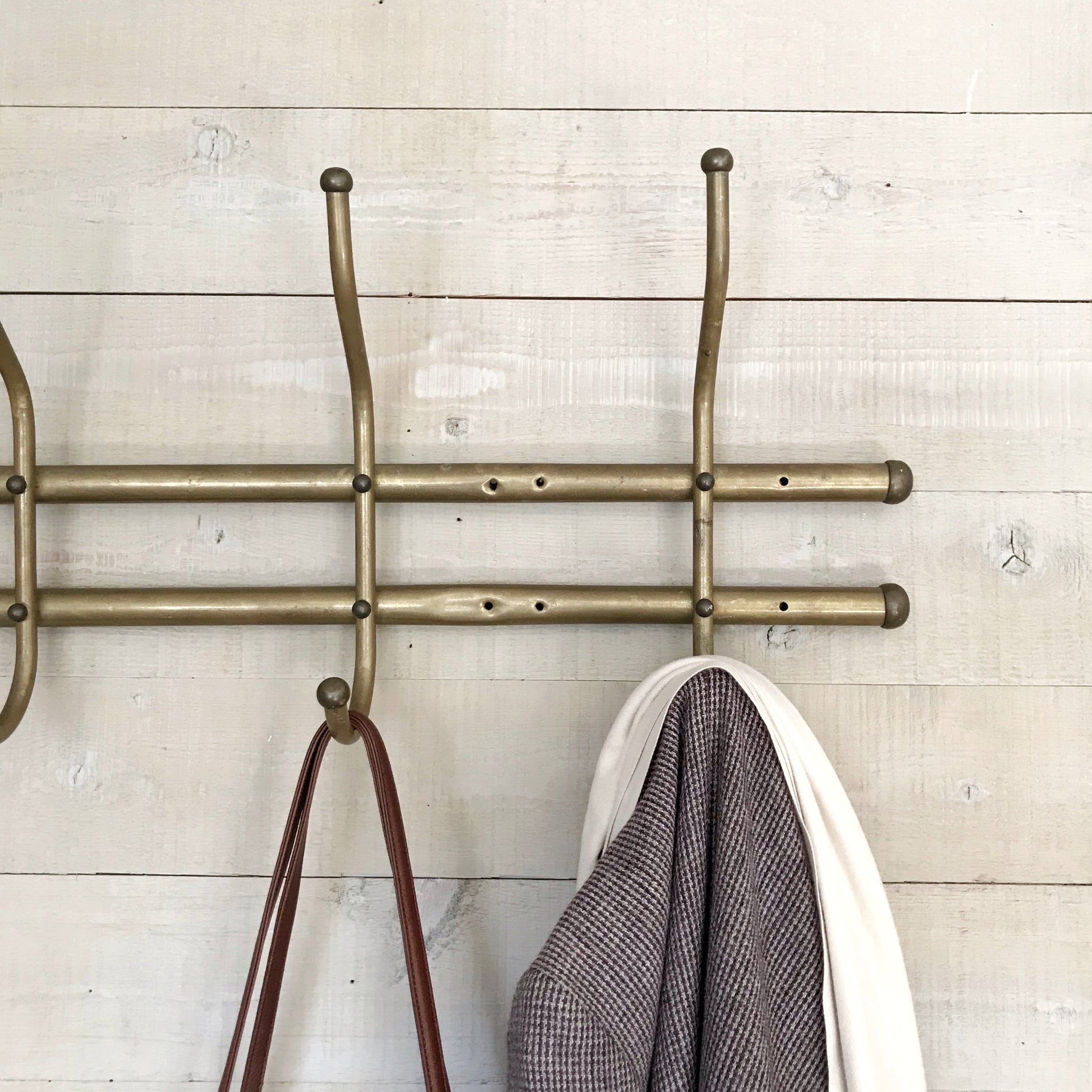 Antique Brass Wall Mounted Coat Rack, 36 – HAUS THEORY