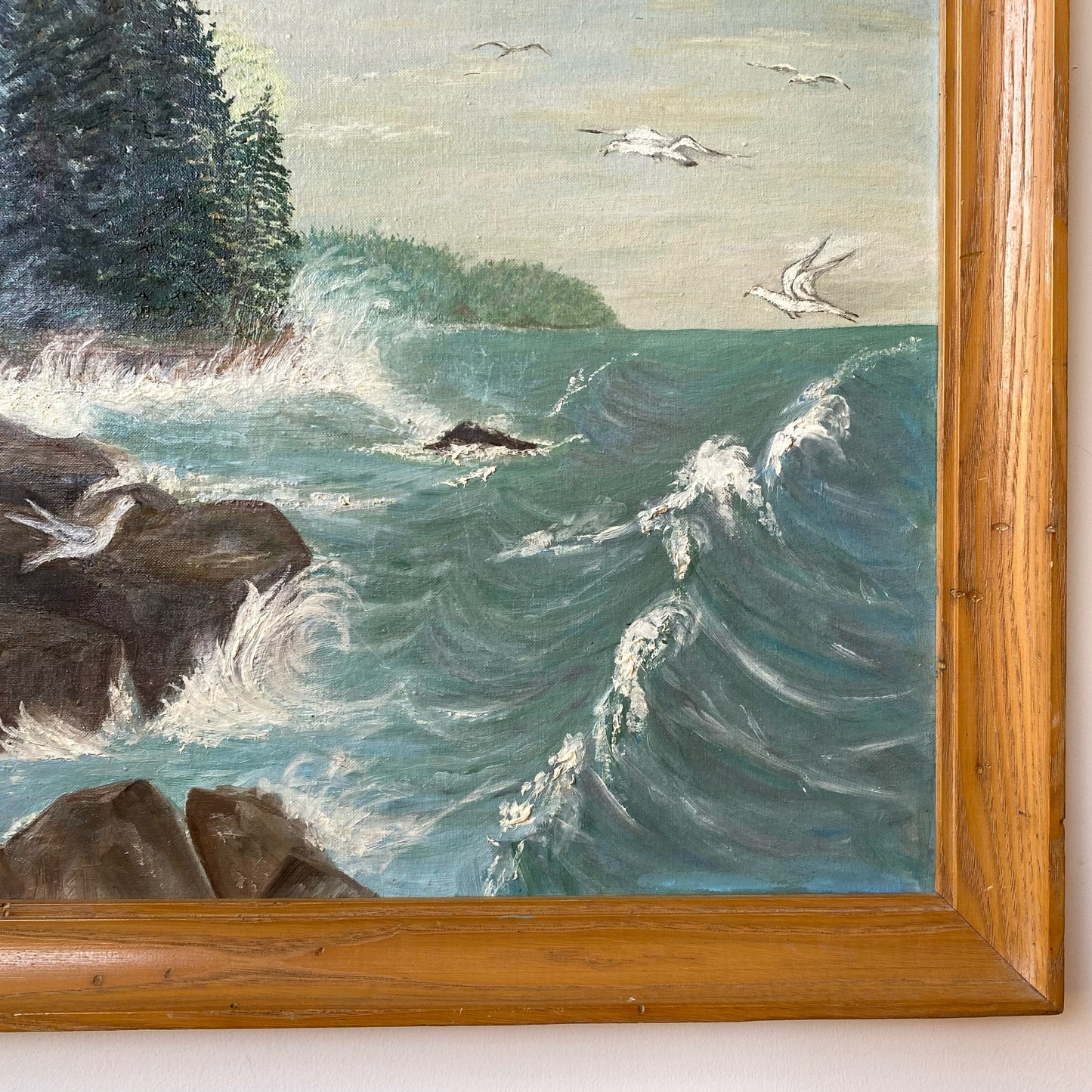 Vintage Original “North Shore” Oil Painting (1959)