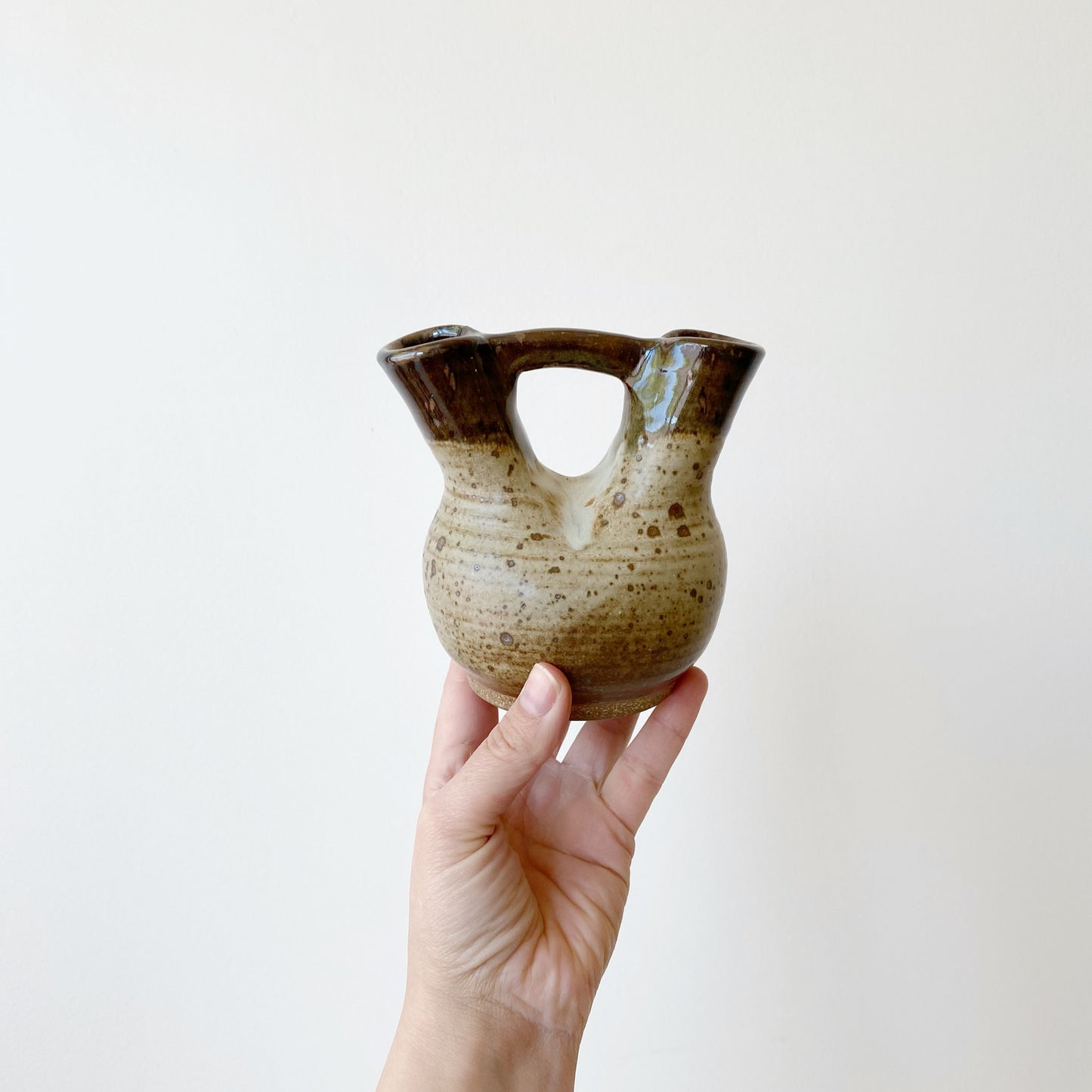 Vintage Double Pottery Vase
