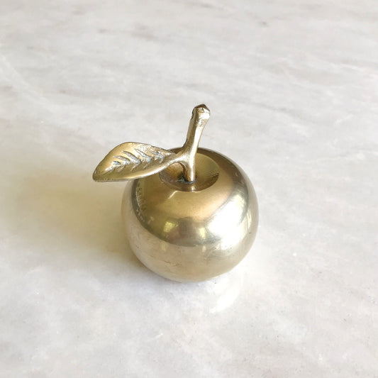 Vintage Brass Apple Bell