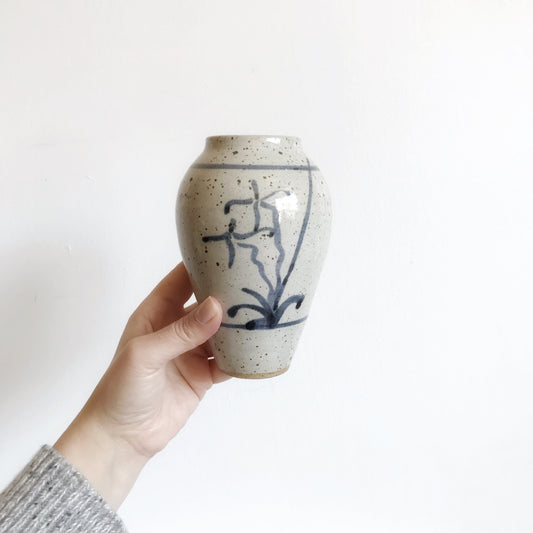 Hand-Painted Pottery Vase