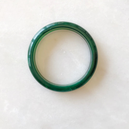 Vintage Green Acrylic Bangle