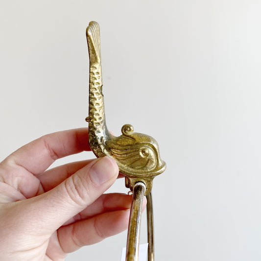 Vintage Brass Fish Towel Ring