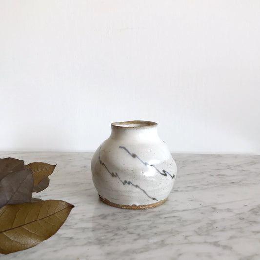 Handcrafted Zig-Zag Pottery Jar / Vase