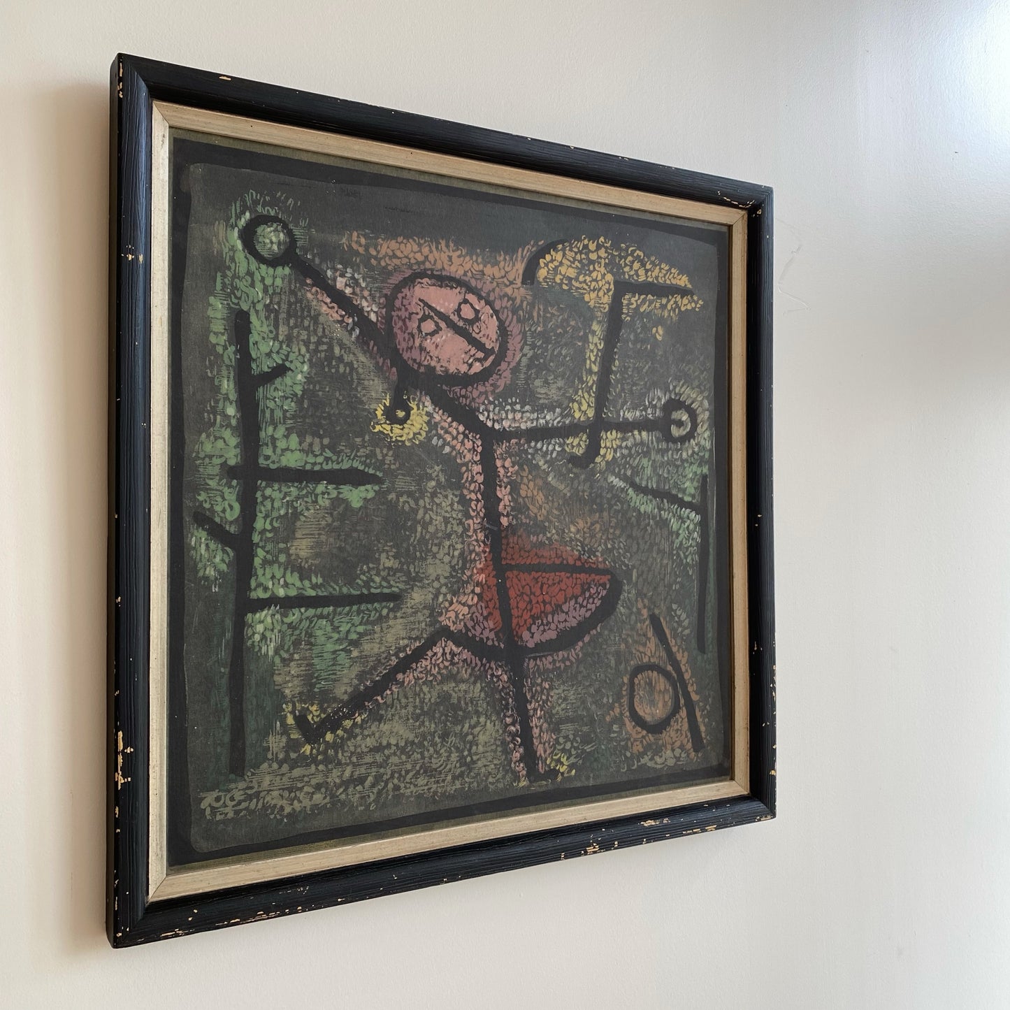 Vintage “Dancing Girl” Framed Art Print by Paul Klee