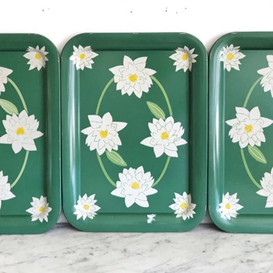 Vintage Tin Water Lily Tray (Single)