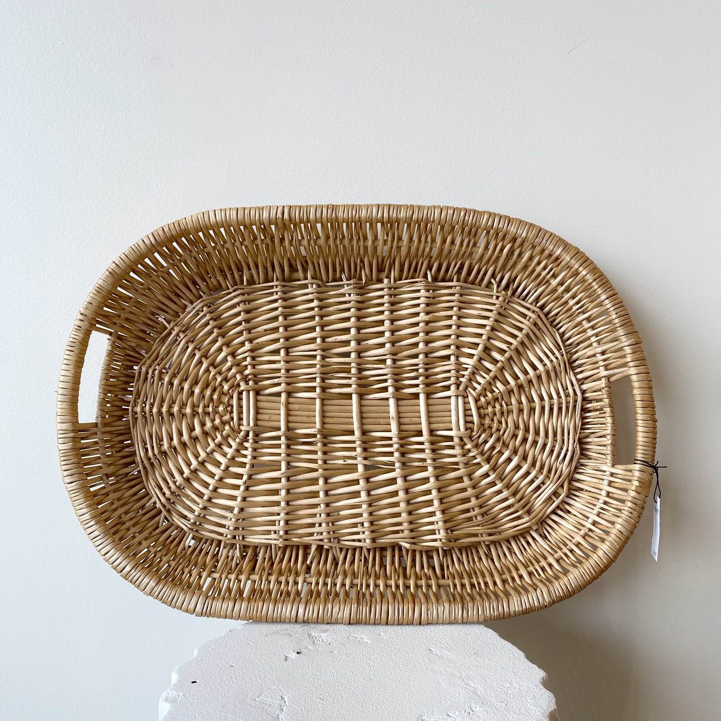 Vintage Woven Wicker Tray