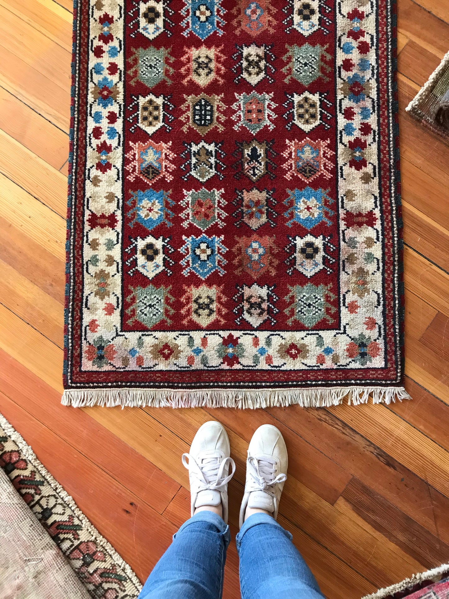 LEWIS | Vintage Hand-knotted Rug | 2.7 x 4.8