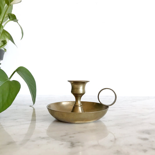 Vintage Brass Candle Holder