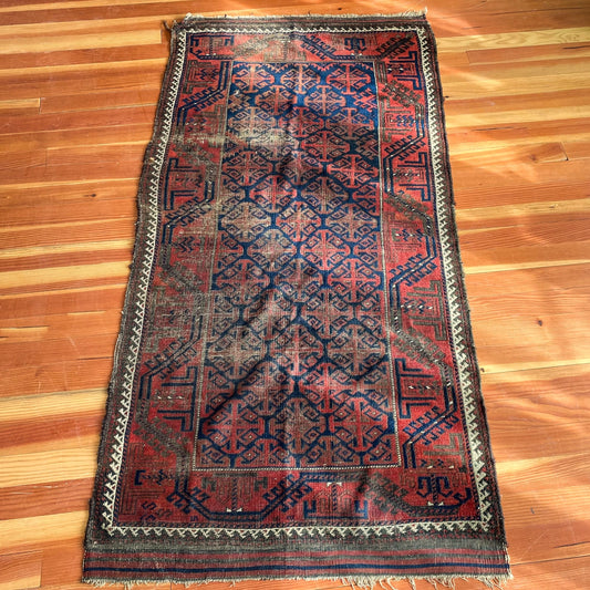 Selby | Antique Hand-Knotted Rug | 3.3 x 6.7
