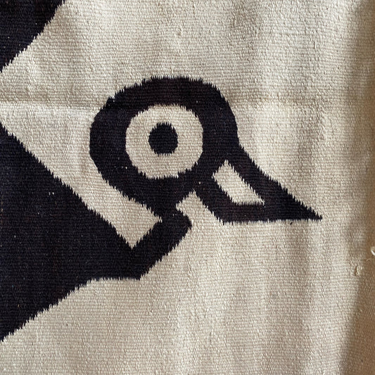 Vintage Handwoven Wool Tapestry / Wall Hanging