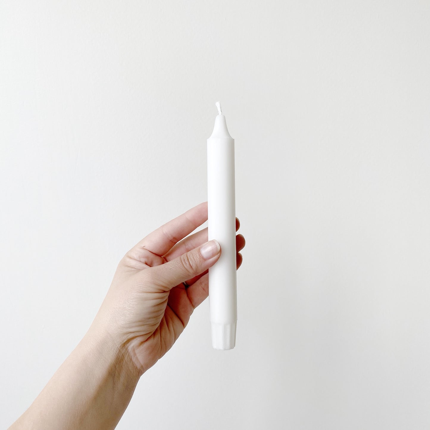 7.5” White Taper Candle