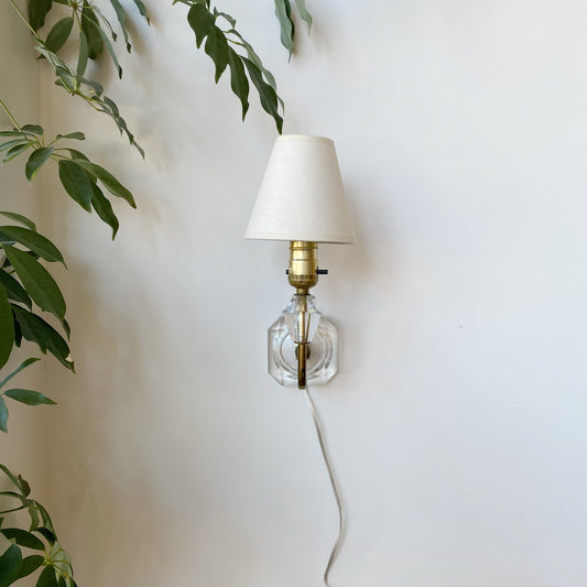 Vintage Crystal Wall Sconce Lamp