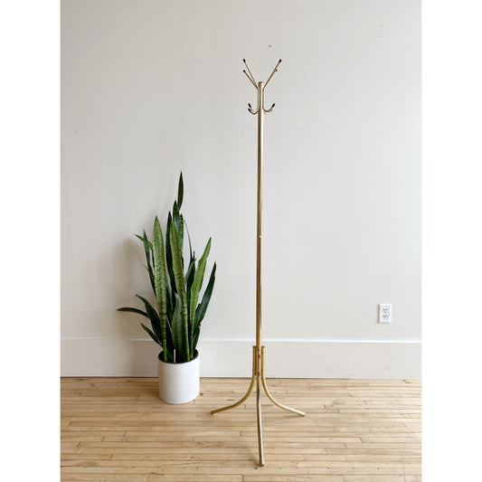 Vintage Brass Coat Rack