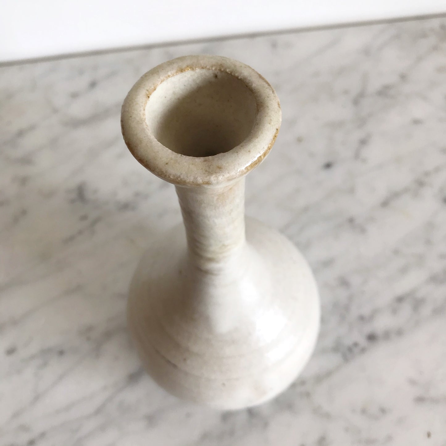 Slender Handcrafted Pottery Bud Vase
