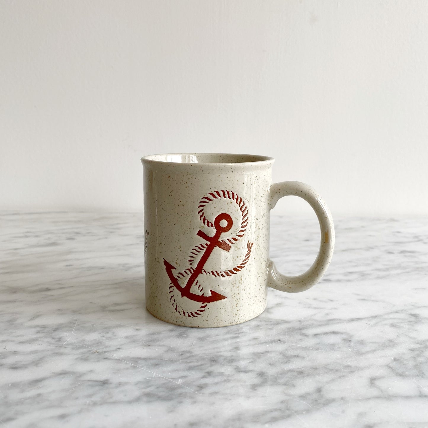 Vintage Ceramic Anchor Mug