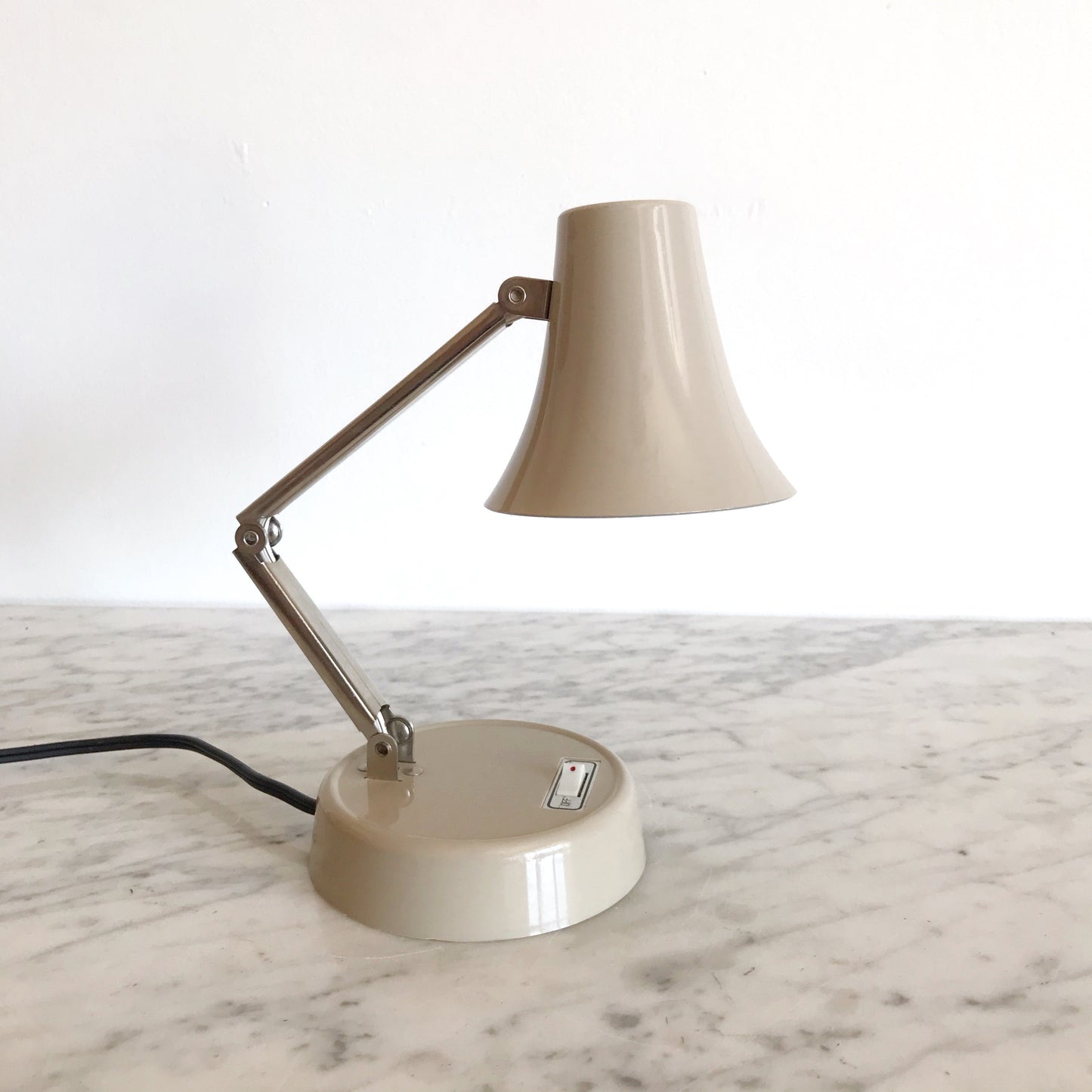 Petite Vintage Tan Desk Lamp