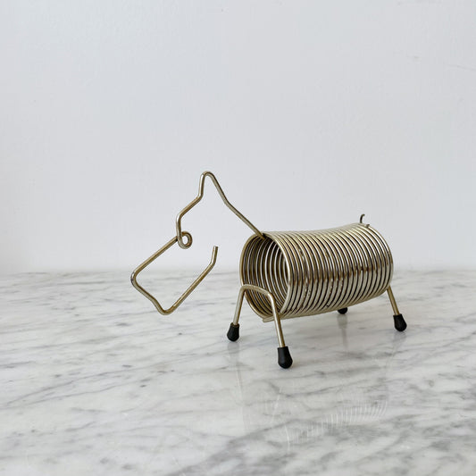 Vintage Mid-Century Spiral Dog Letter Sorter