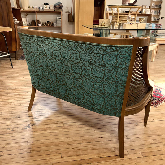 Vintage Upholstered Mid-Century Settee